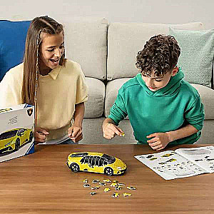3D puzzle Lamborghini Huracan, yellow