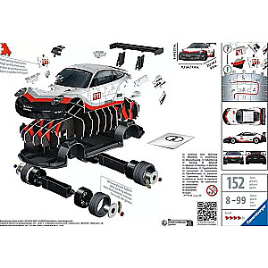 3D Puzzle 152 Porsche 911 GT3