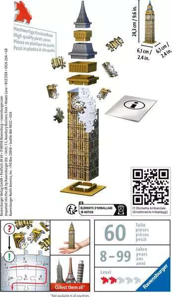 3D Puzzle 54 Mini Big Ben