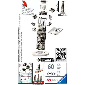 3D Puzzle 54 Mini Building Pisa