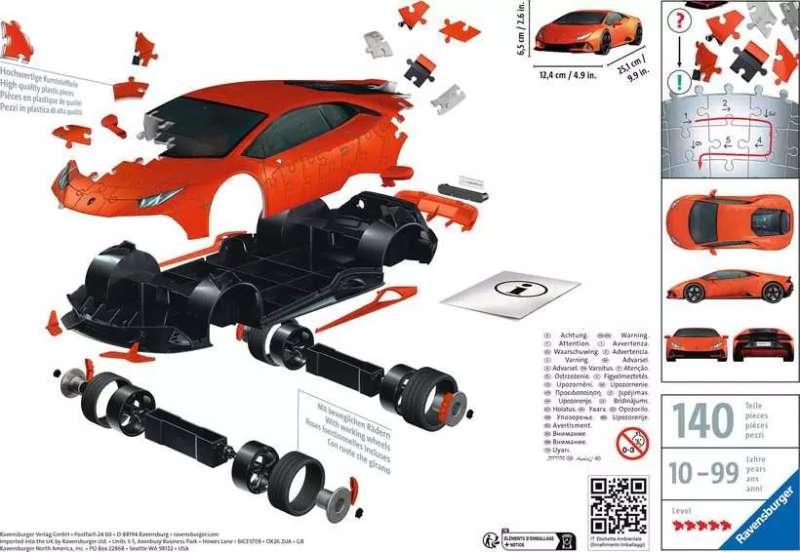 3D puzzle Lamborghini Huracan Evo