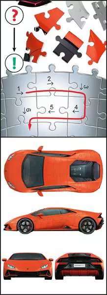 3D puzzle Lamborghini Huracan Evo