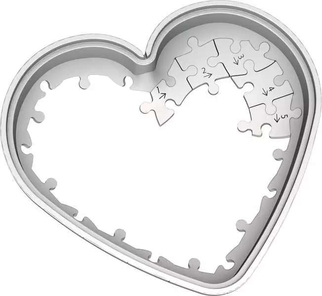 3D puzzle Heart Frozen-2