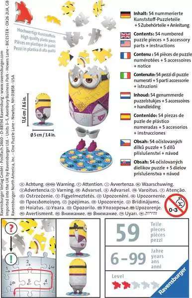 3D puzzle 59 Minions-2
