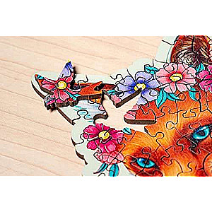 Wooden Puzzle 150 Colorful Fox