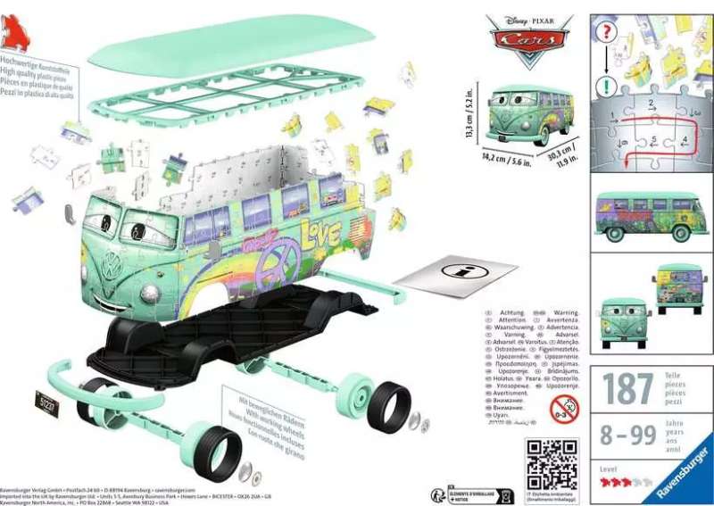 3D puzzle Volkswagen T1 Car Fillmore