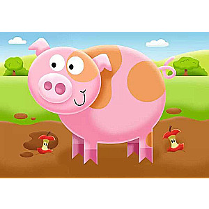Puzzle 4 in 1 Farm, 2-3-4-5