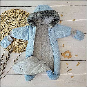 Children's overalls, blue color size 68