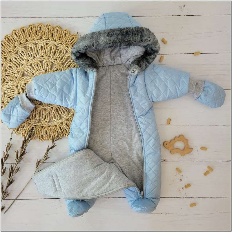 Children's overalls, blue color size 68