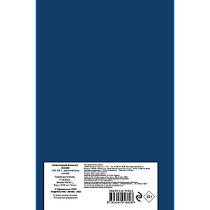 Anime. New Year Notebook A5, 64 pages, colored block, blue