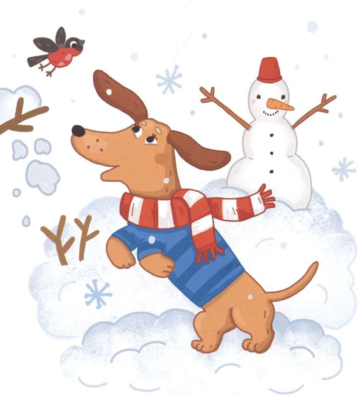 SNOWMAN. Picture Book for First Reading