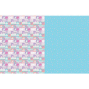Colored paper with patterns. Barbie
