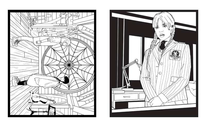 Wednesday. Coloring Book