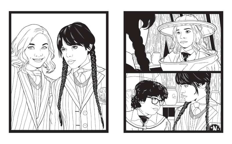 Wednesday. Coloring Book