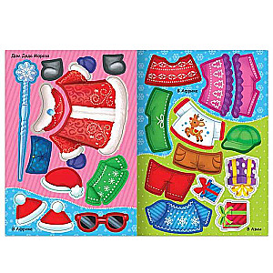 Sticker Dress-Up. New Year Everywhere!
