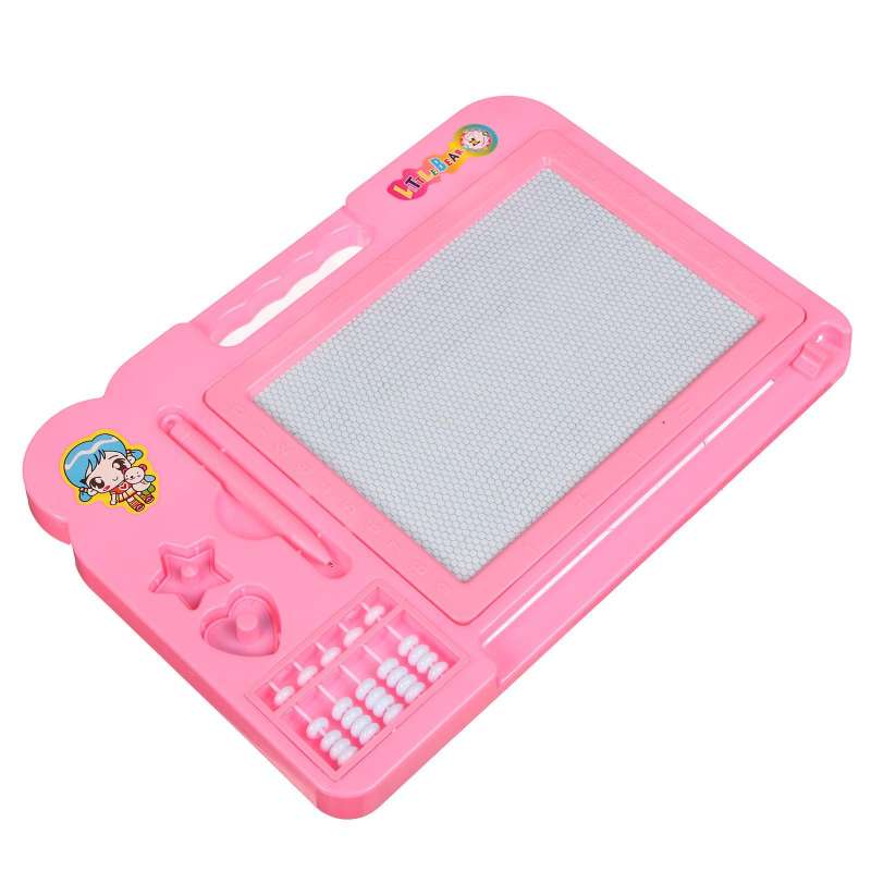 Magnetic Rectangular Board with Beads + 2 Stamps