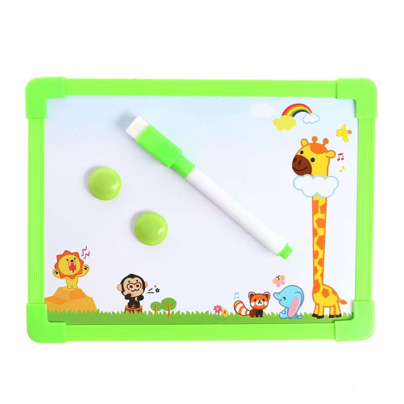 Magnetic Metal Board, 2 Magnets and Marker, Colors MIX