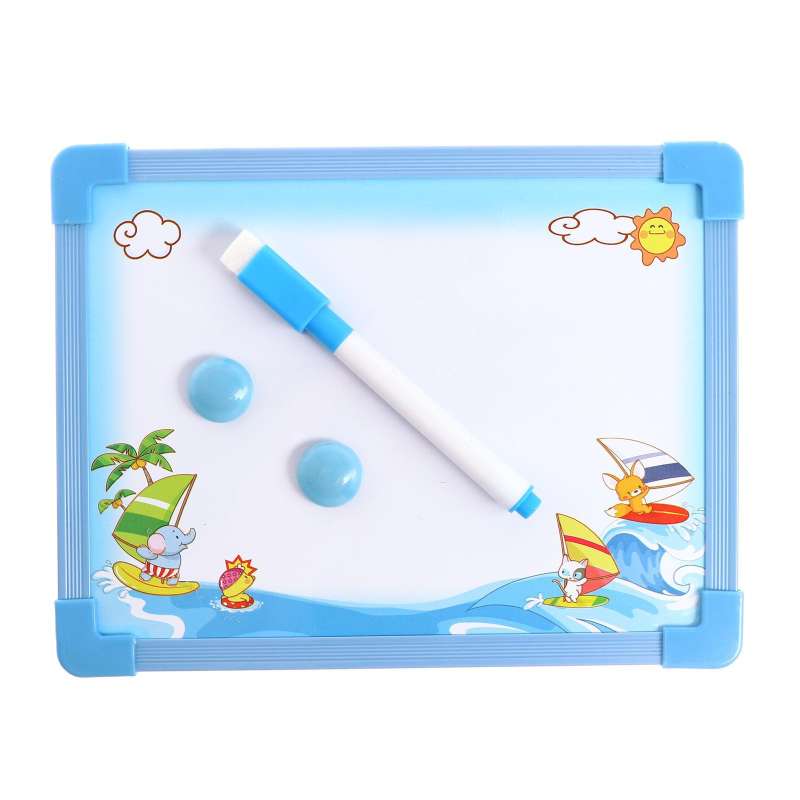 Magnetic Metal Board, 2 Magnets and Marker, Colors MIX