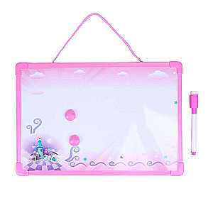 Magnetic board, marker, and 2 magnets included, colors MIX