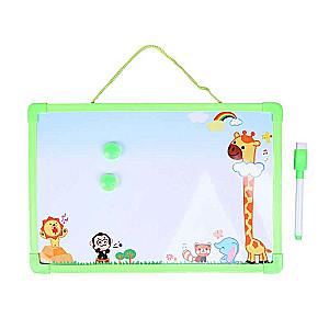 Magnetic board, marker, and 2 magnets included, colors MIX