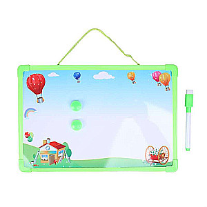 Magnetic board, marker, and 2 magnets included, colors MIX