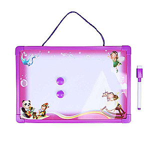 Magnetic board, marker, and 2 magnets included, colors MIX