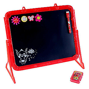 Double-sided magnetic drawing board with stand