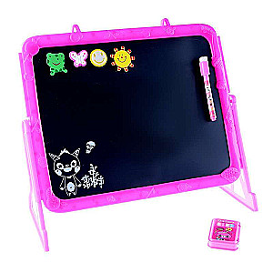 Double-sided magnetic drawing board with stand