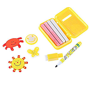 Double-sided magnetic drawing board with stand