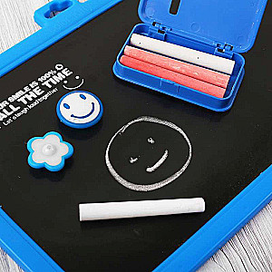 Double-sided magnetic board with accessories