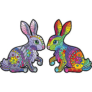 Wooden Puzzle - Bunnies 91 pcs.