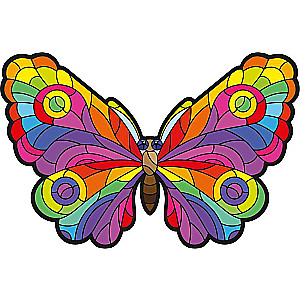 Wooden Puzzle - Butterfly 52 pcs.