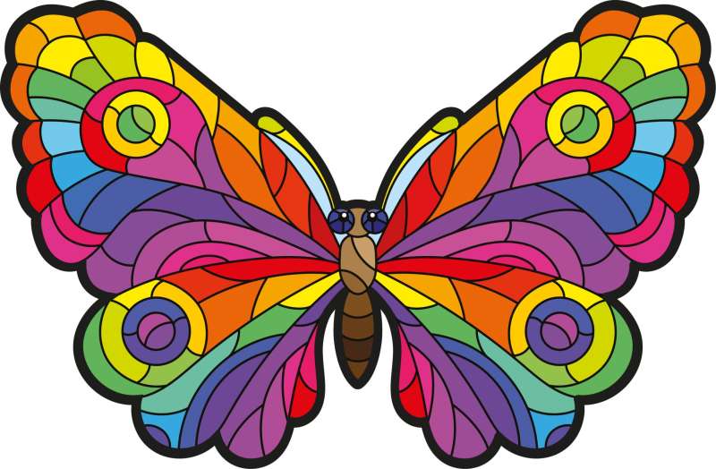 Wooden Puzzle - Butterfly 52 pcs.