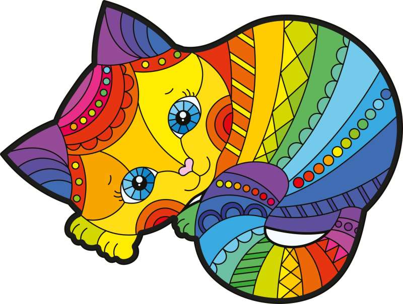 Wooden puzzle - Kitten 100 pcs.
