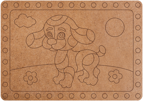Creative Set - 3D Picture of a Puppy Made of Clay
