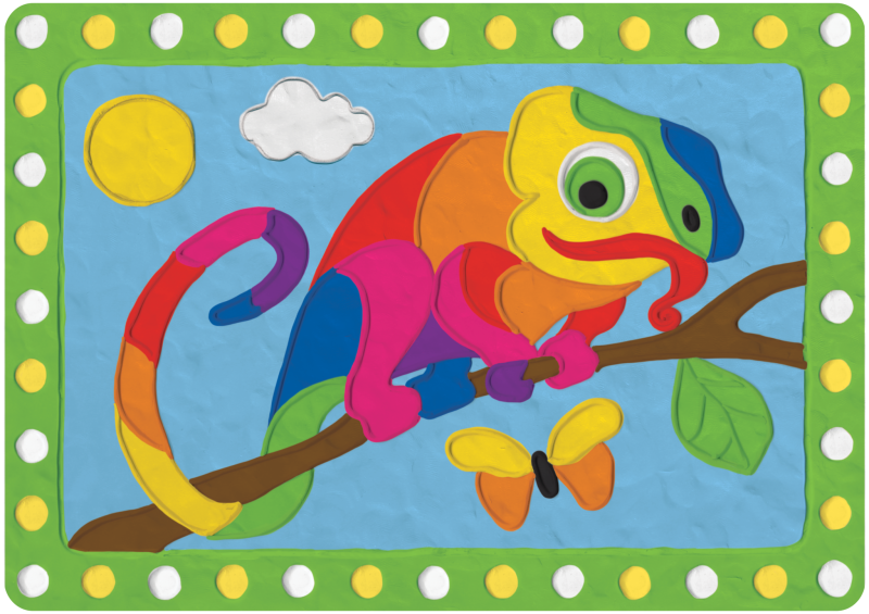 Creative Set - 3D Picture from Clay Chameleon