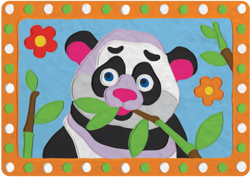 Creativity Set - 3D Clay Picture Panda