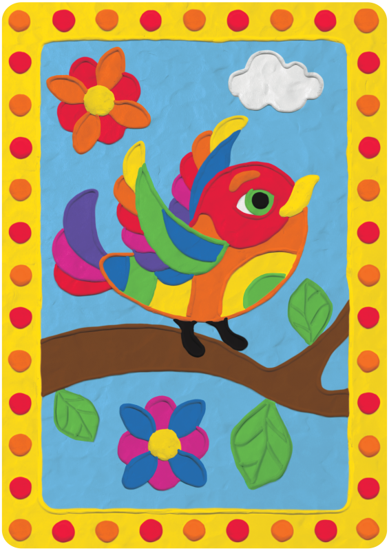 Creative Set - 3D Clay Picture Bird