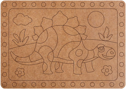 Creative Set - 3D Picture from Clay Dinosaur