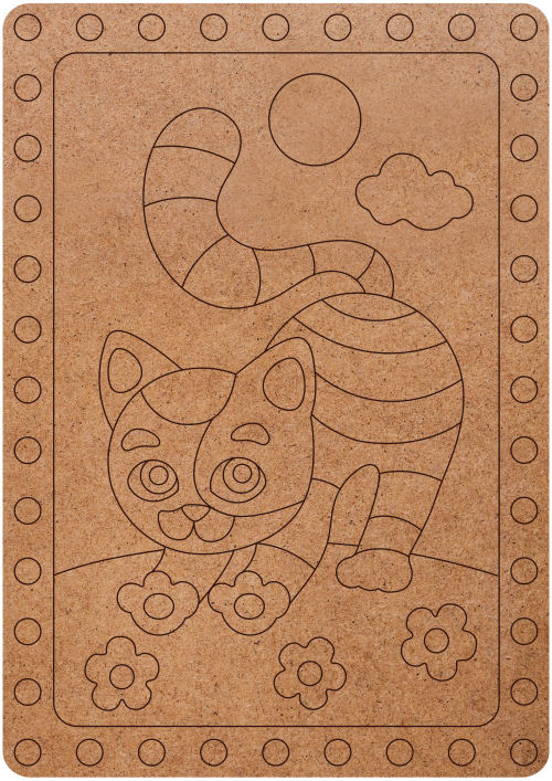 Creativity Set - 3D Clay Picture Cat