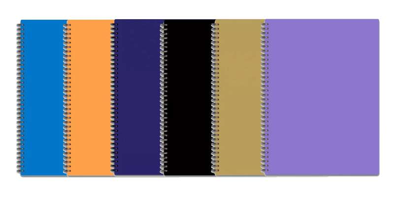 A5 Notepad 80 sheets with spiral PENMATE assorted