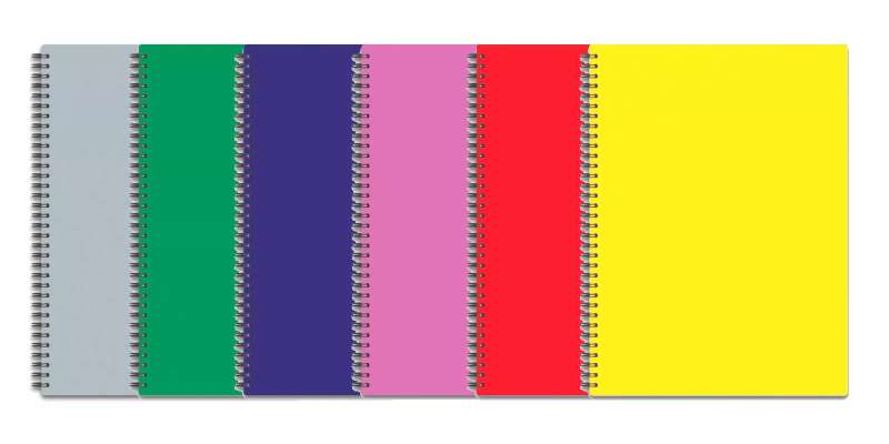 A5 Notepad 80 sheets with spiral PENMATE assorted
