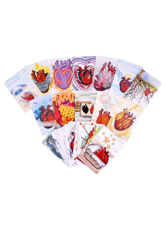 Metaphorical Cards Heart. Metaphor of Experiencing Feelings