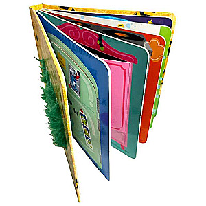 STOP! Don't you dare! Don't look! Monsters are hiding inside. A tactile book with windows