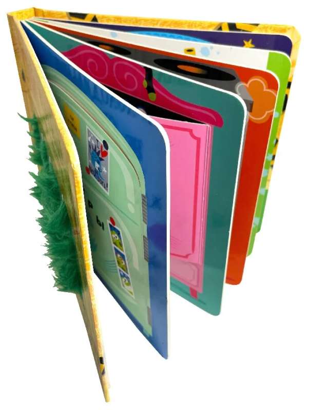 STOP! Don't you dare! Don't look! Monsters are hiding inside. A tactile book with windows