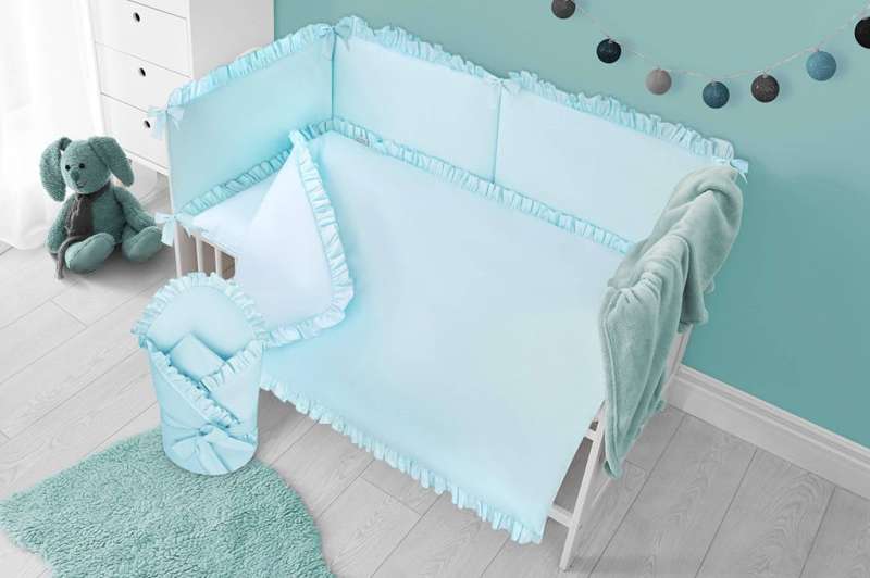 Pure bedding set 6 pieces, turquoise color