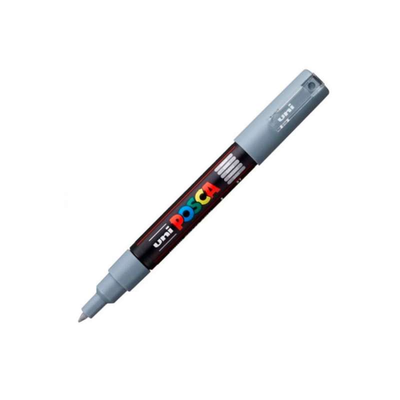 Water-based marker UNI Posca PC-1M gray