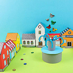 PLAYBOX Creativity Set Paper Houses 10 pcs.