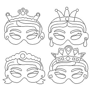 Creative Set - Princess Paper Masks 12 pcs.