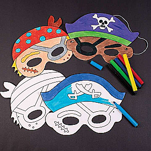Creativity Set - Pirate Paper Masks 12 pcs.